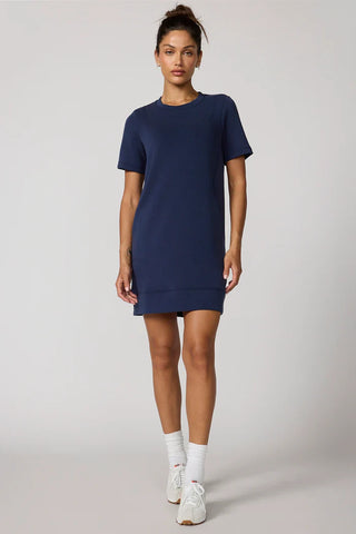 MPG Dreamweave Short Sleeve Dress | Navy