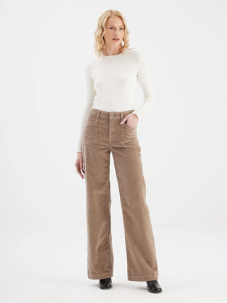 Cup Of Joe Mira Wide Leg Cord Trousers | Caribou