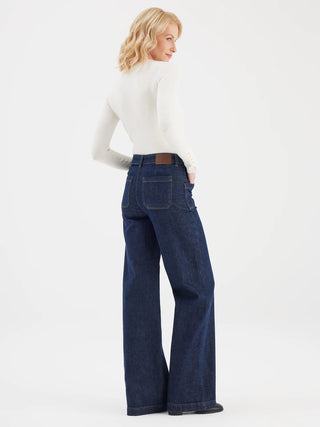 Cup Of Joe Mira High Waist Full Length Jeans | Raw + Grey