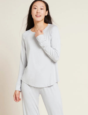 Boody Goodnight Raglan Sleep Top | Pink + Dove