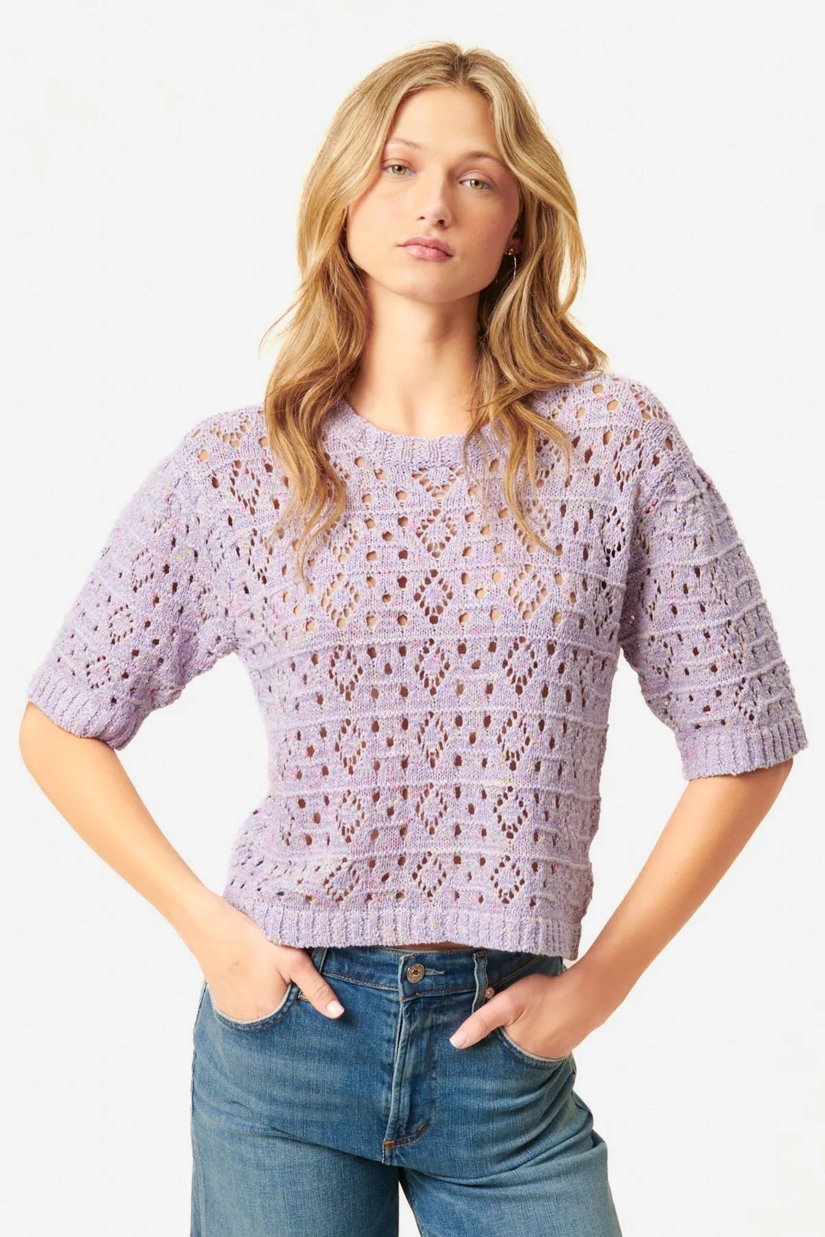John & Jenn Sweater | Hazy Lilac