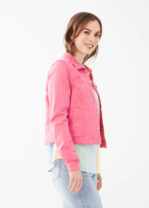 FDJ Crop Jacket | Pink