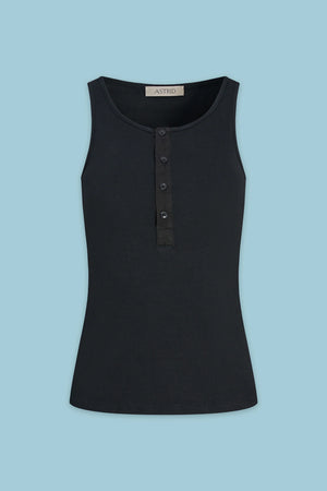 Astrid Rome Tank | Black + Cream