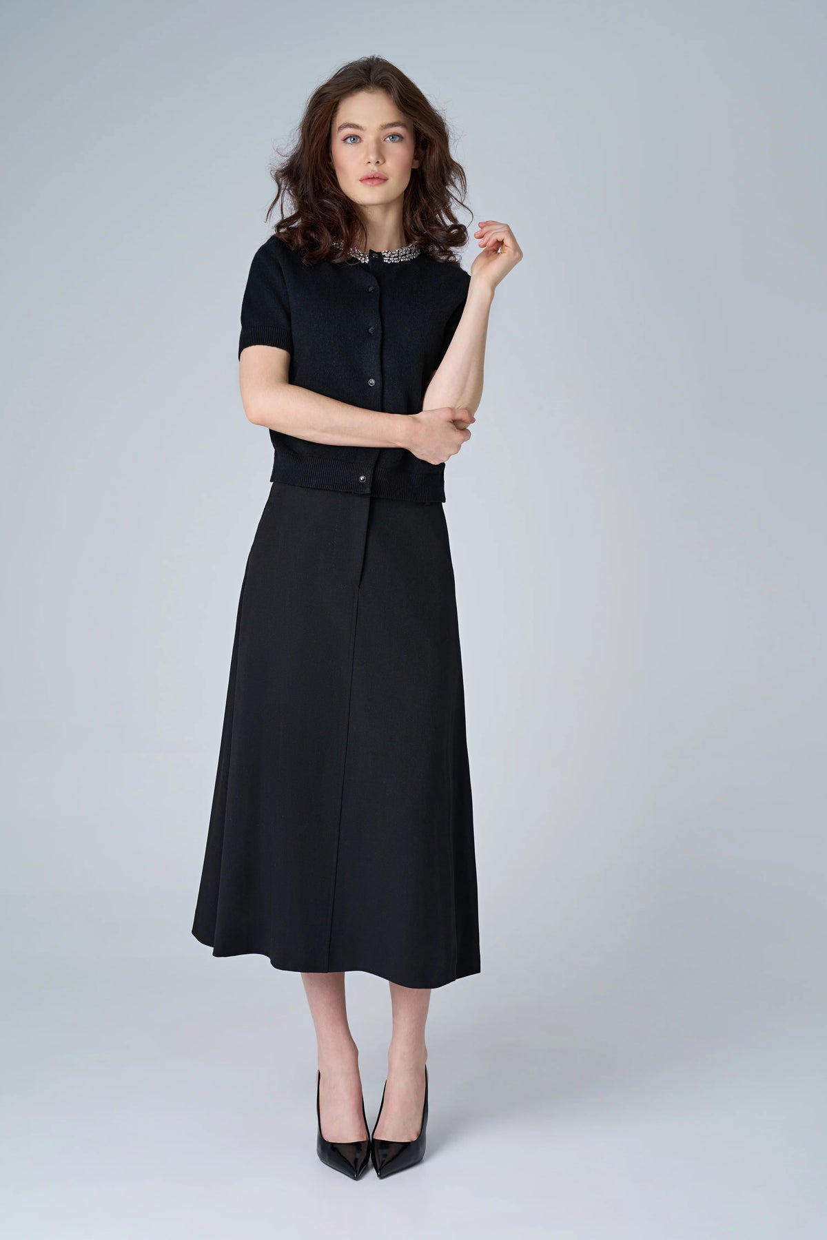 Astrid Knit Cardigan | Black