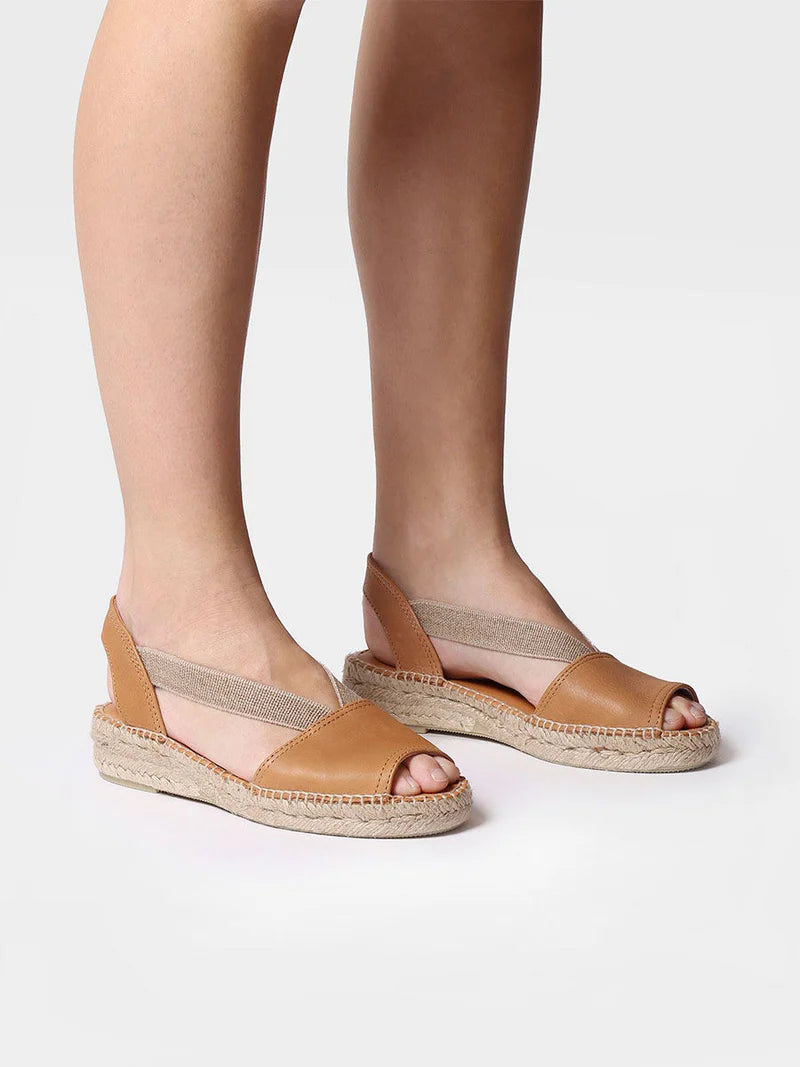 Toni Pons Etna Leather Espadrille Sandals | Tan