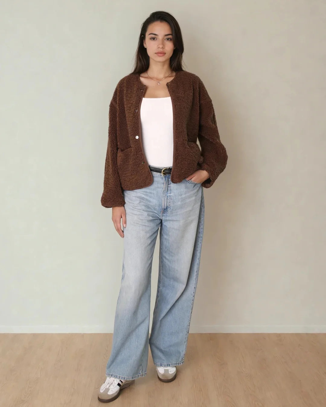 Priv Willow Teddy Jacket | Maple