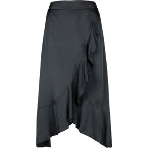 Made in Italy Ruffle Skirt | Anthracite + Violet