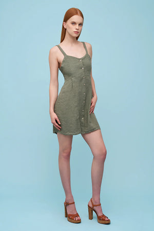 Astrid Beach Mini Dress | Khaki