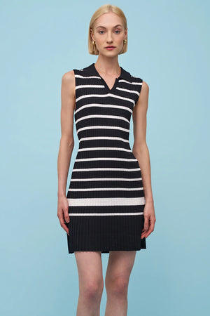 Astrid Gabriella Dress | Black Stripe