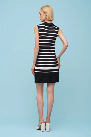 Astrid Gabriella Dress | Black Stripe