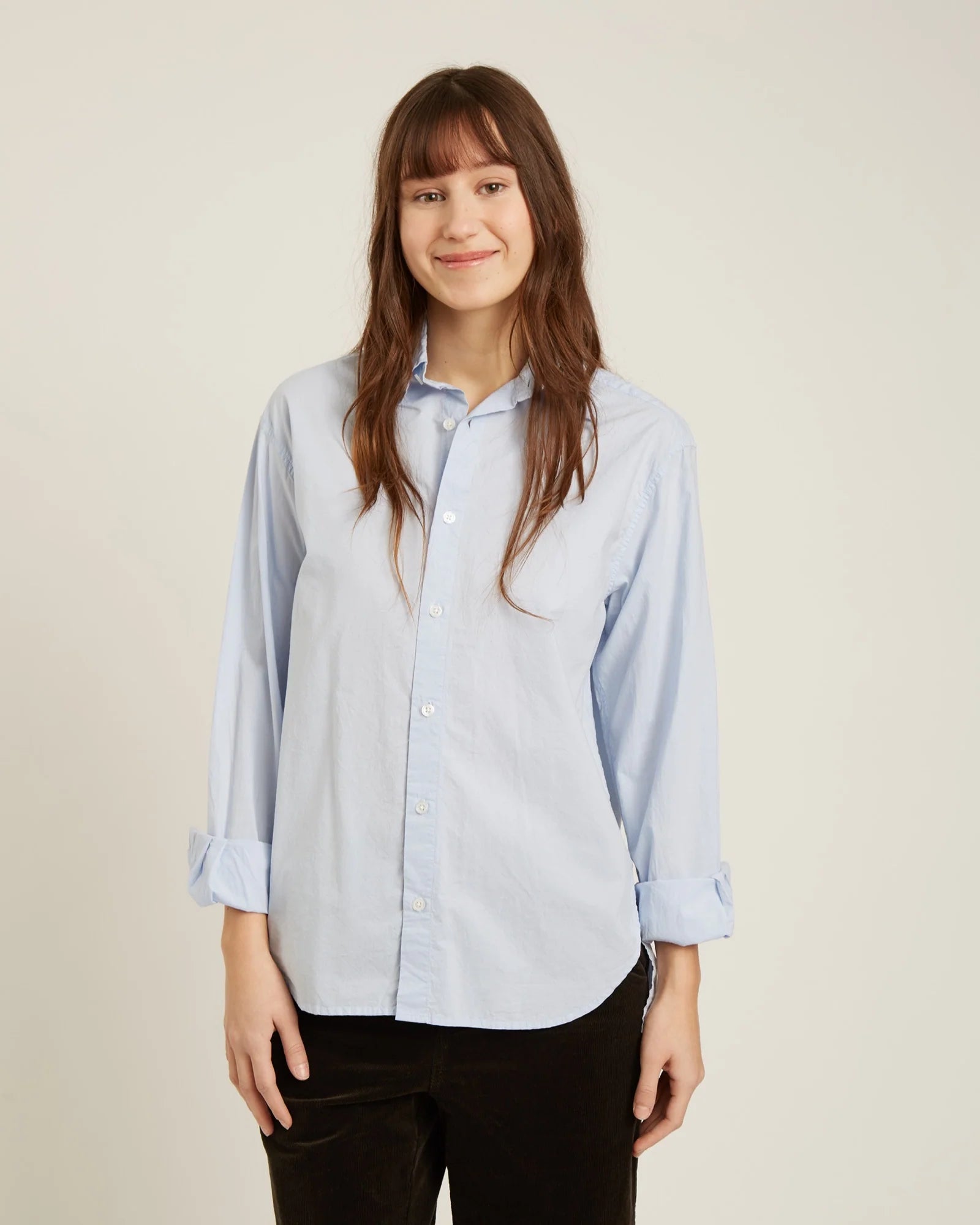 Naif Dierna Shirt 100% Cotton Shirt | Blue + White