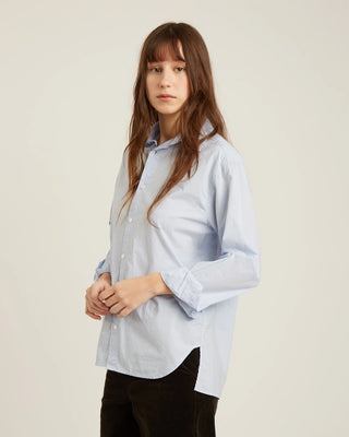 Naif Dierna Shirt 100% Cotton Shirt | Blue + White