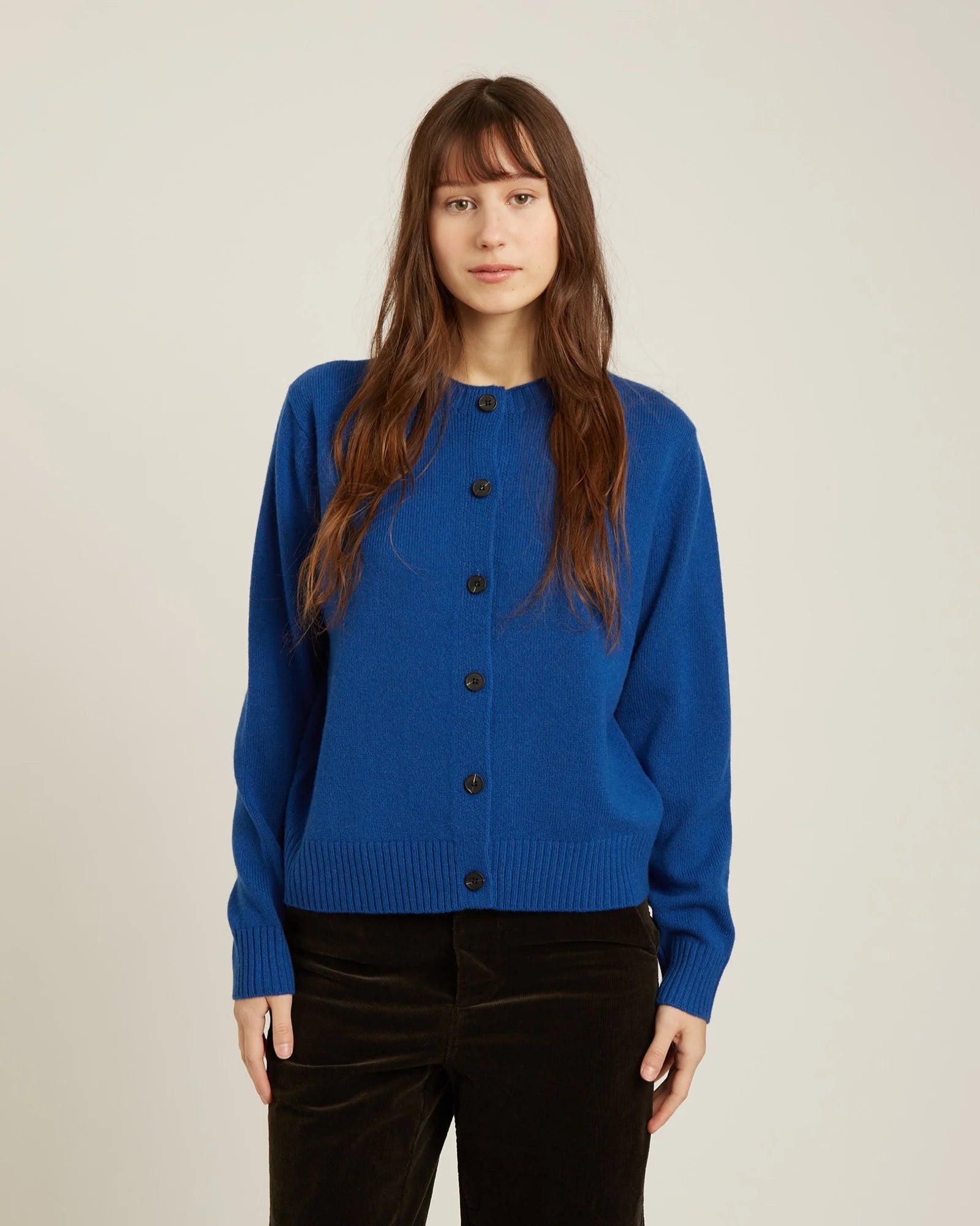Naif Shelly 100% Merino Wool Cardigan | Sapphire