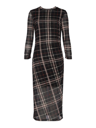 Sanctuary Easy Autumn Mesh Dress | Brown