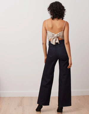 Yoga Jeans Lily High Rise Wide Leg w/ Belt | Abel Wash