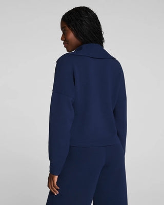 SPANX AirEssentials French Rib Half Zip | Navy