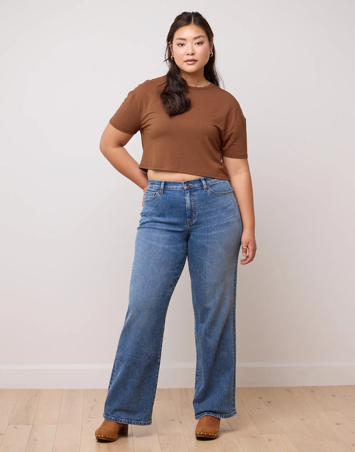 Yoga Jeans Lily Wide Leg  | Faded Blue