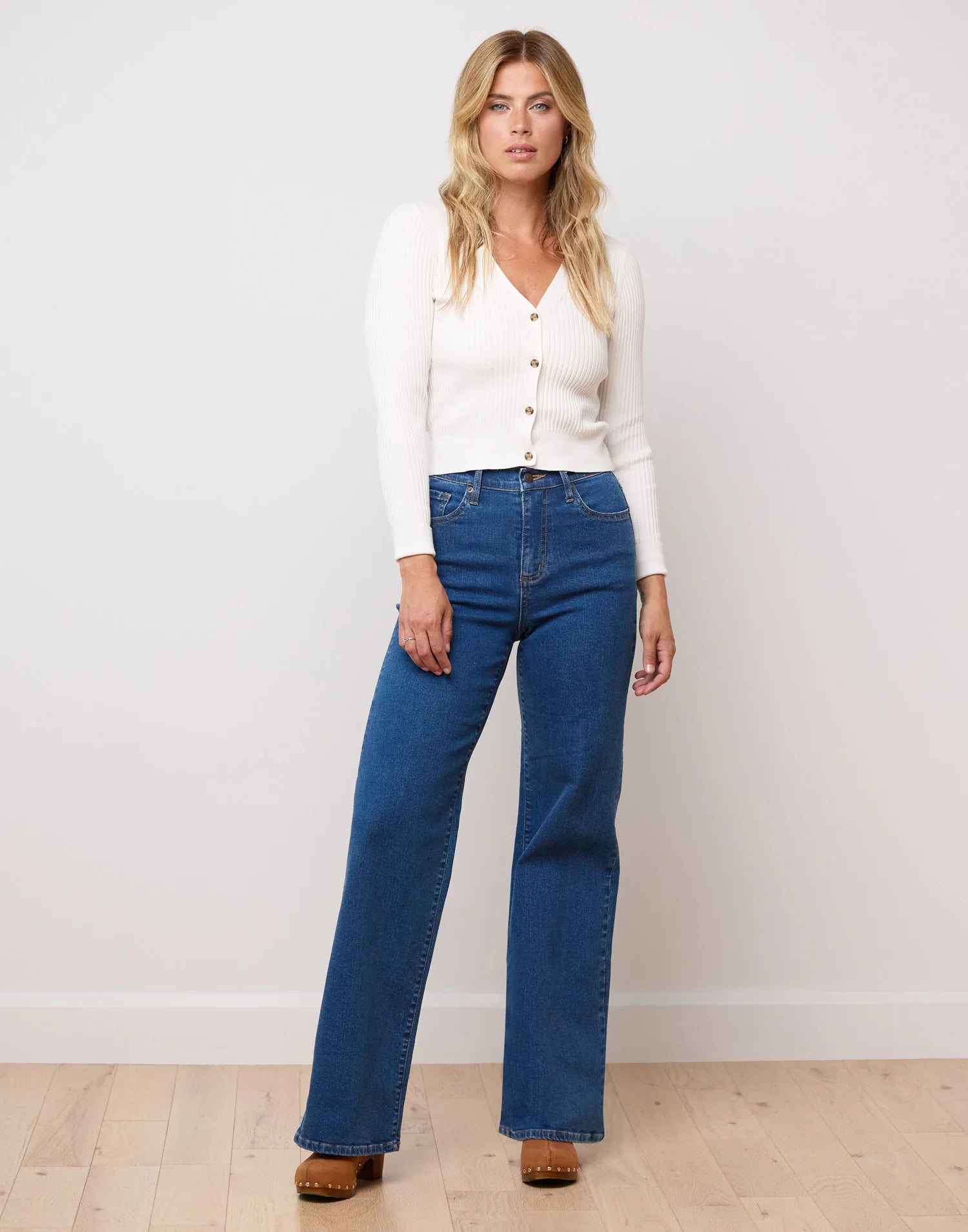 Yoga Jeans Lily Wide Leg | Heritage Blue