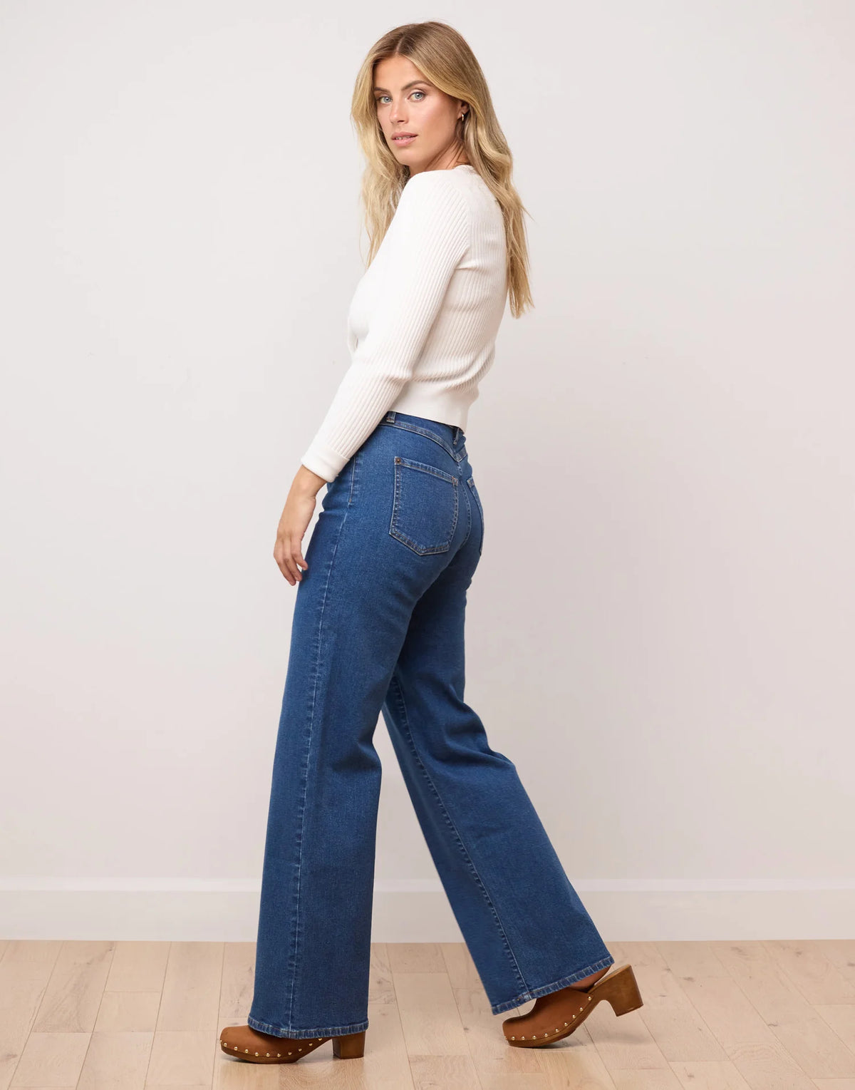 Yoga Jeans Lily Wide Leg | Heritage Blue