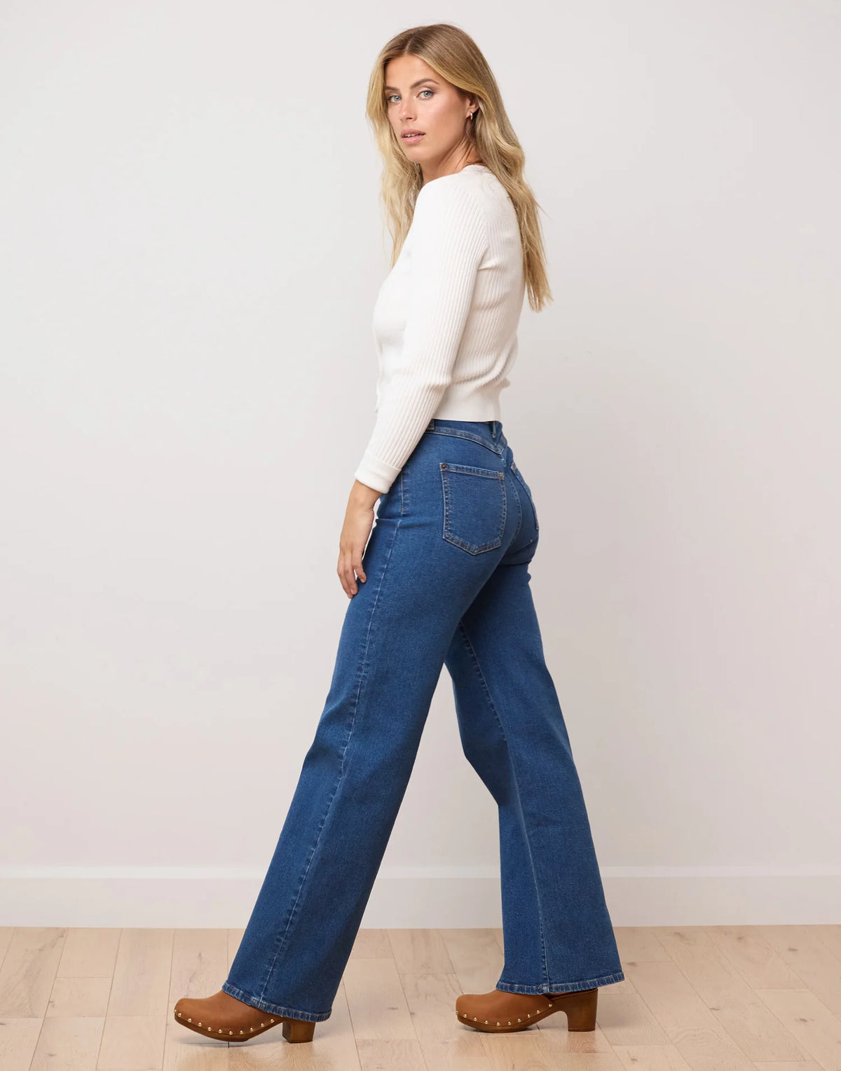 Yoga Jeans Lily Wide Leg | Heritage Blue