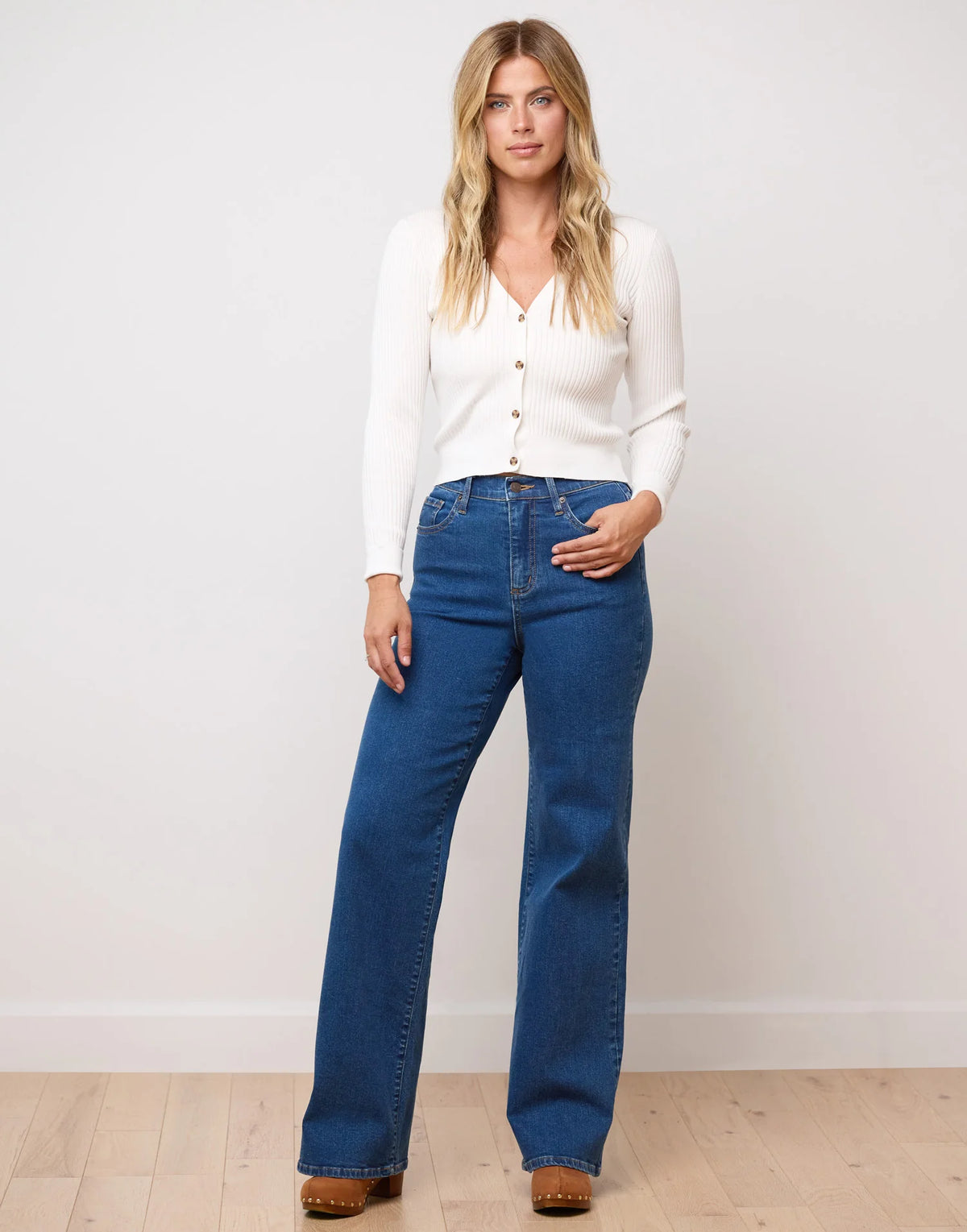 Yoga Jeans Lily Wide Leg | Heritage Blue