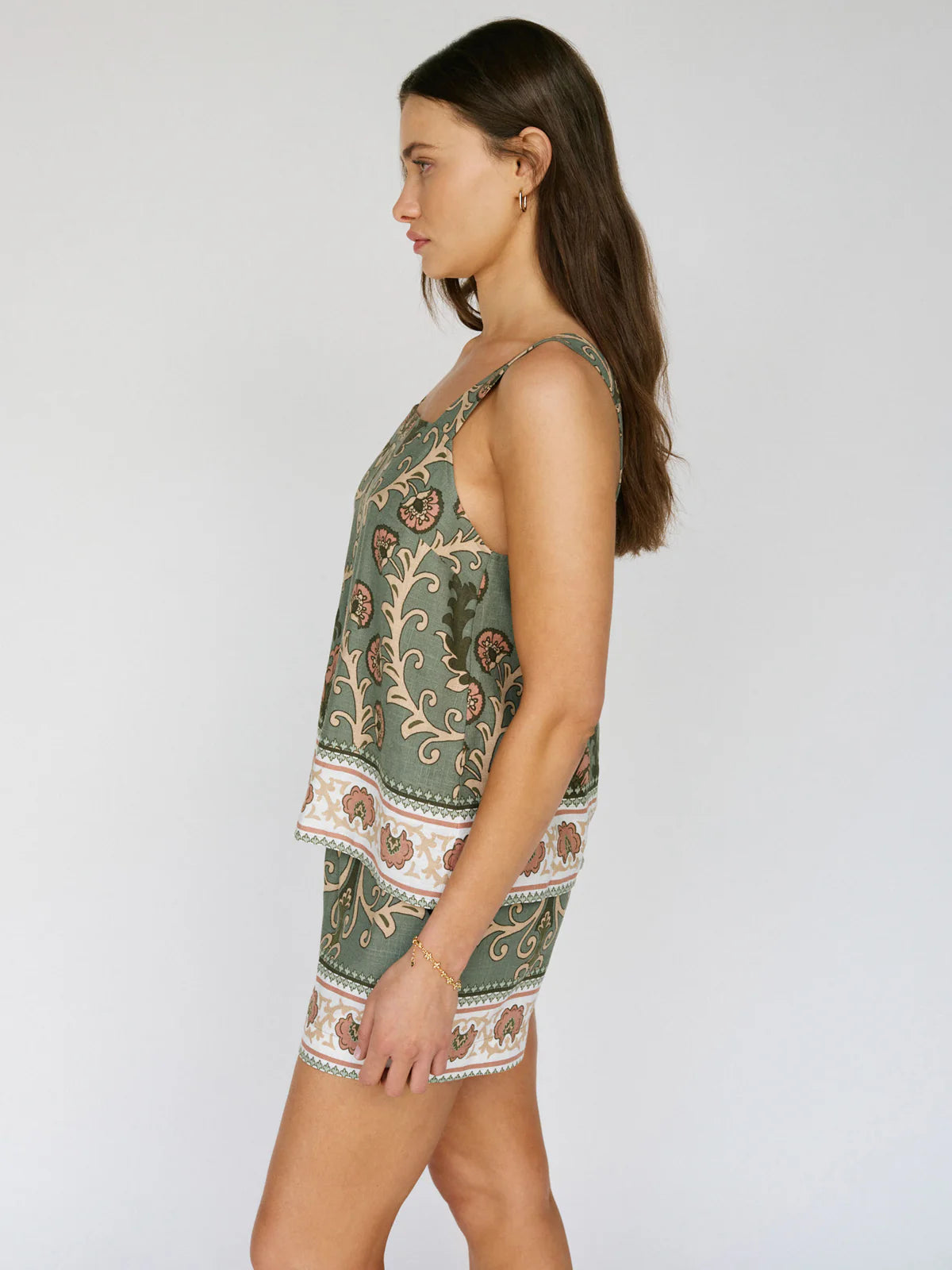 Sanctuary Button Back Cami | Sage