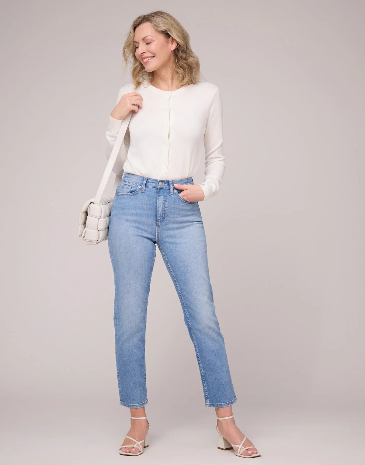 Yoga Jeans Chloe Straight Classic Denim Pant | Surf Blue