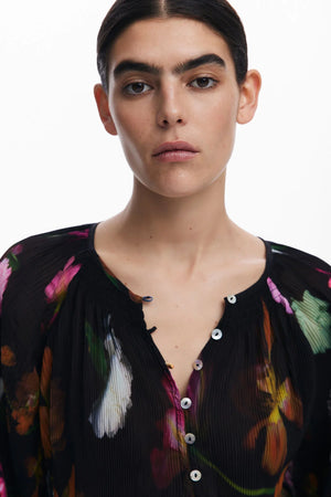 Desigual Floral Blouse | Black