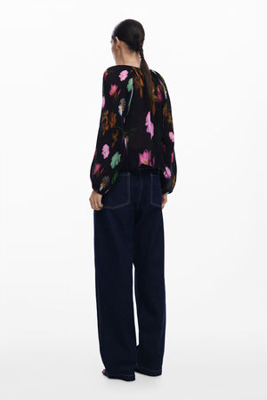 Desigual Floral Blouse | Black