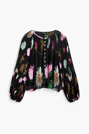 Desigual Floral Blouse | Black