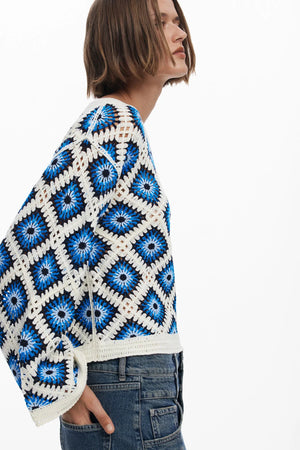 Desigual Crochet Sweater