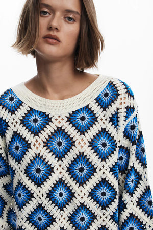 Desigual Crochet Sweater