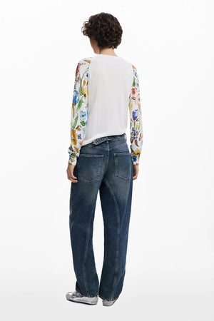 Desigual Printed Floral Sweater