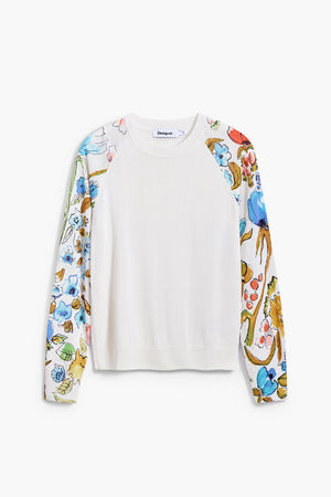 Desigual Printed Floral Sweater