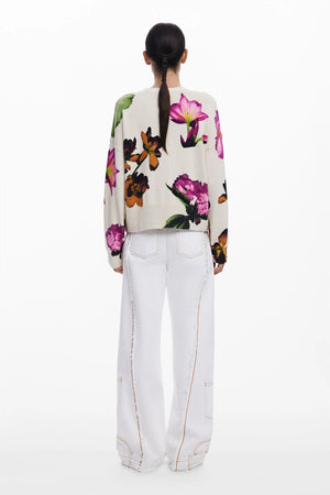 Desigual Floral Print Cardigan