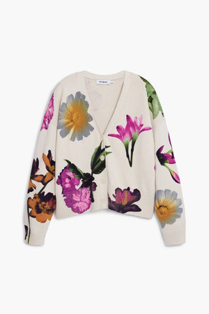 Desigual Floral Print Cardigan