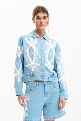 Desigual Jacket With Embroidery | Med Wash