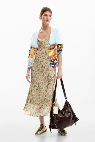Desigual Landscape Cardigan | Light Blue