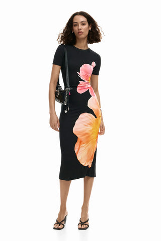 Desigual Short Sleeved Dress | Black