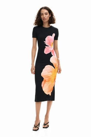Desigual Short Sleeved Dress | Black