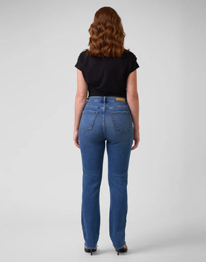 Yoga Jeans Emily Slim High Rise 30" | Inked Blue, Denim Blue & Black