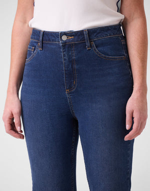 Yoga Jeans Emily Slim High Rise 30" | Inked Blue, Denim Blue & Black