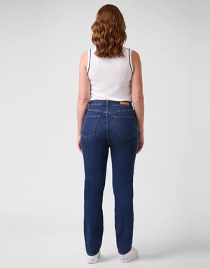 Yoga Jeans Emily Slim High Rise 30" | Inked Blue, Denim Blue & Black