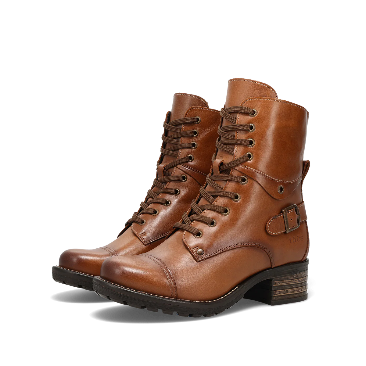 Taos Crave Leather Boots | Tan + Teal
