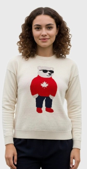 Canada Knitwear Polar Player Sweater | Natural