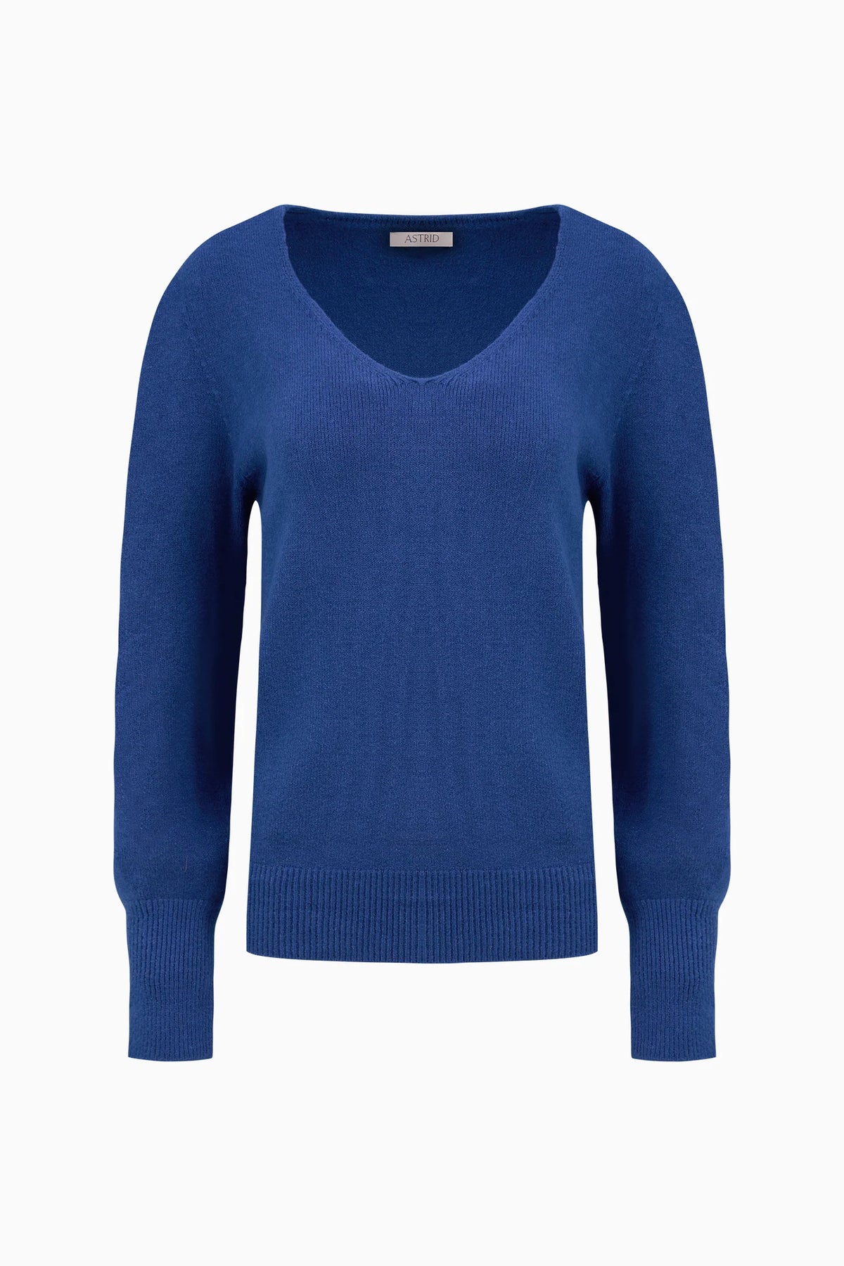 Astrid Knit Sweater | Cream + Blue