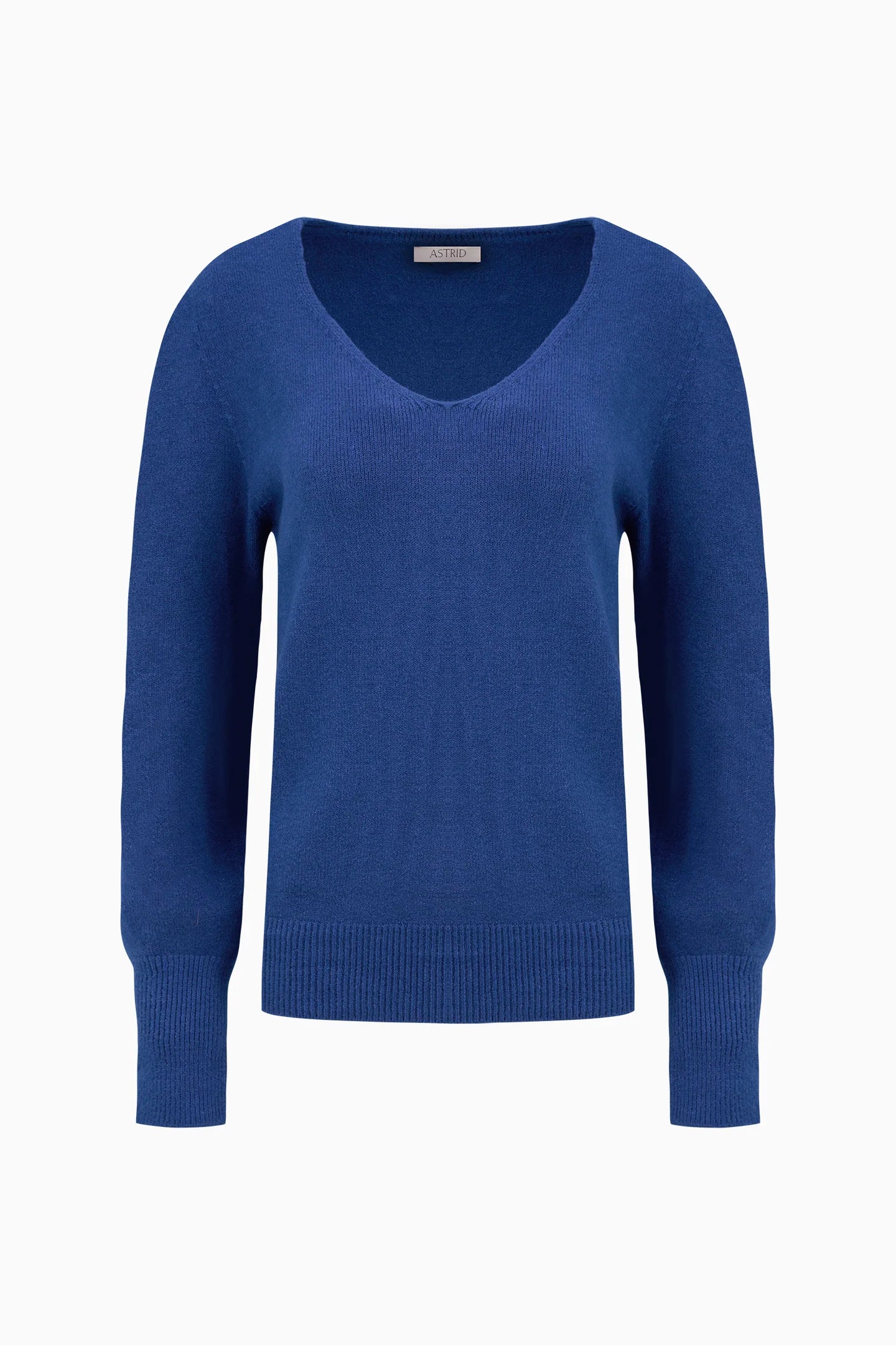 Astrid Knit Sweater | Cream + Blue