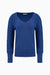 Astrid Knit Sweater | Cream + Blue