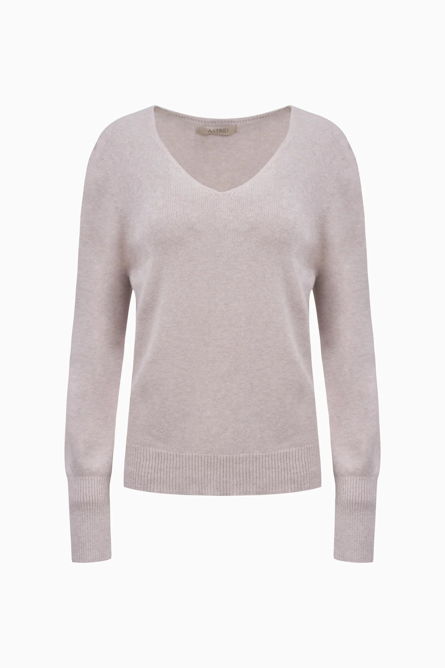 Astrid Knit Sweater | Cream + Blue