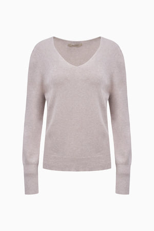 Astrid Knit Sweater | Cream + Blue